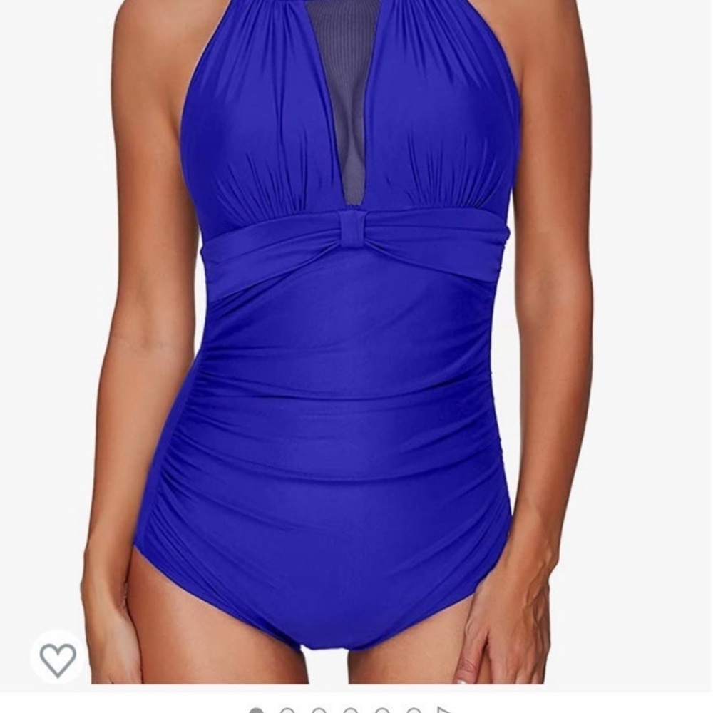 Beautiful blue one piece swimsuit